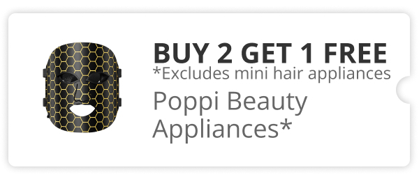 Buy 2 Get 1 Free on Poppi Beauty Appliances 