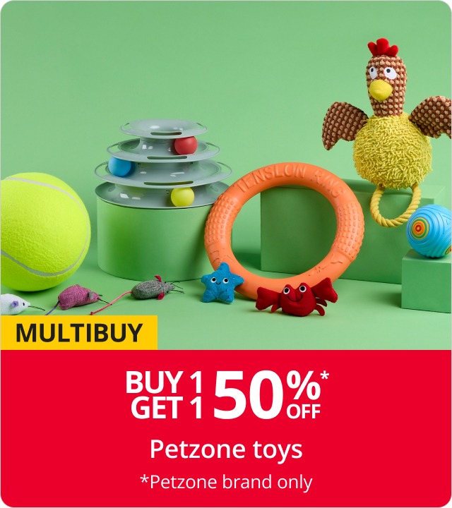 Buy 1 get 1 50% Off Petzone Toys 