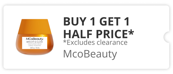 Buy 1 get 1 50% Off MCoBeauty range 