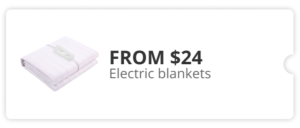 Electric Blankets from $24 