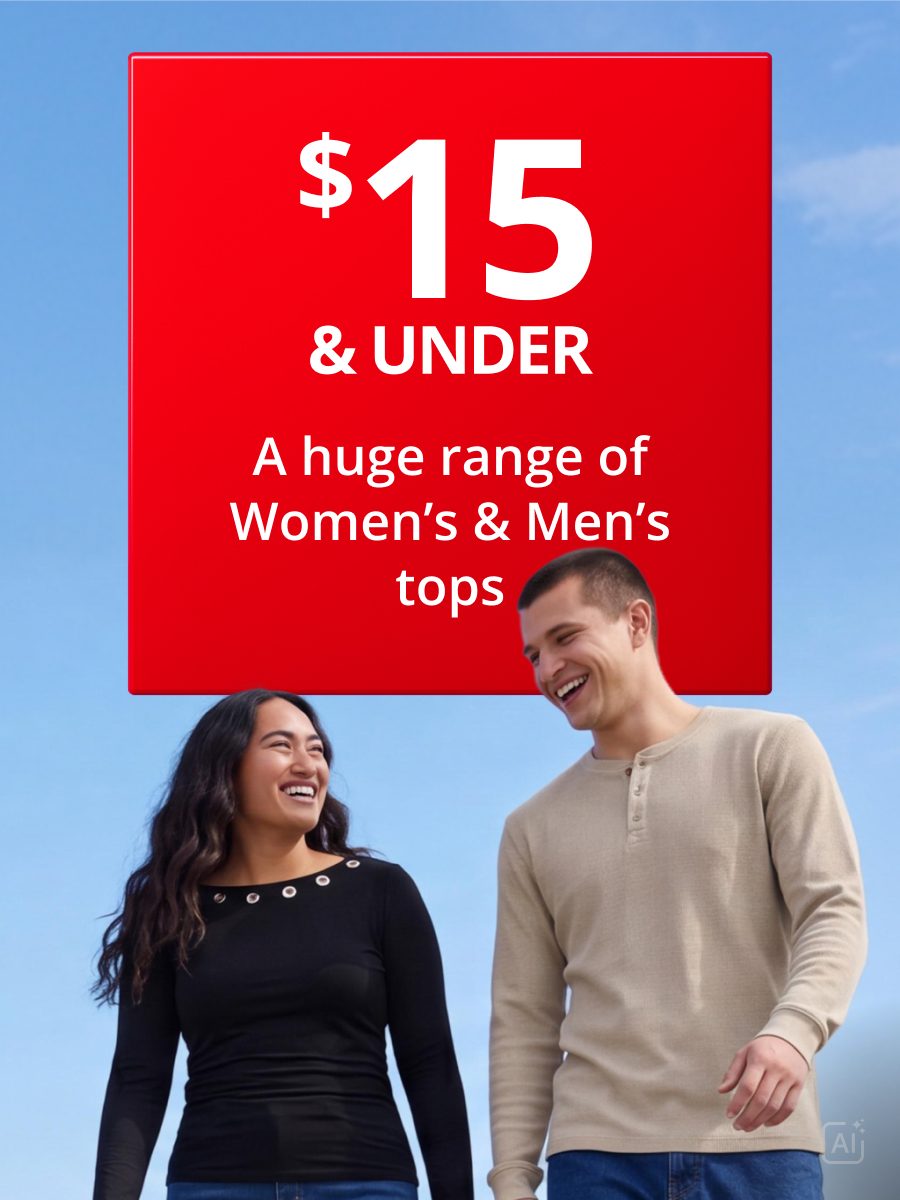 $15 & Under - Selected Tops 