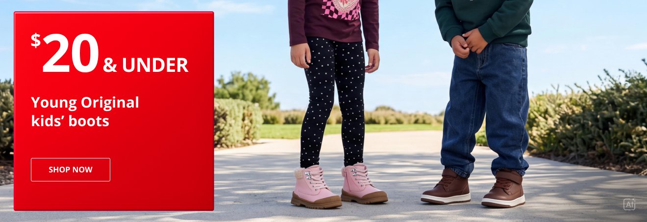 $20 & Under - Selected Kids Boots 
