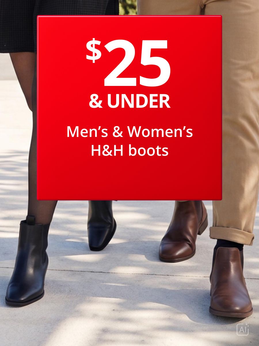 $25 & Under Selected Boots 