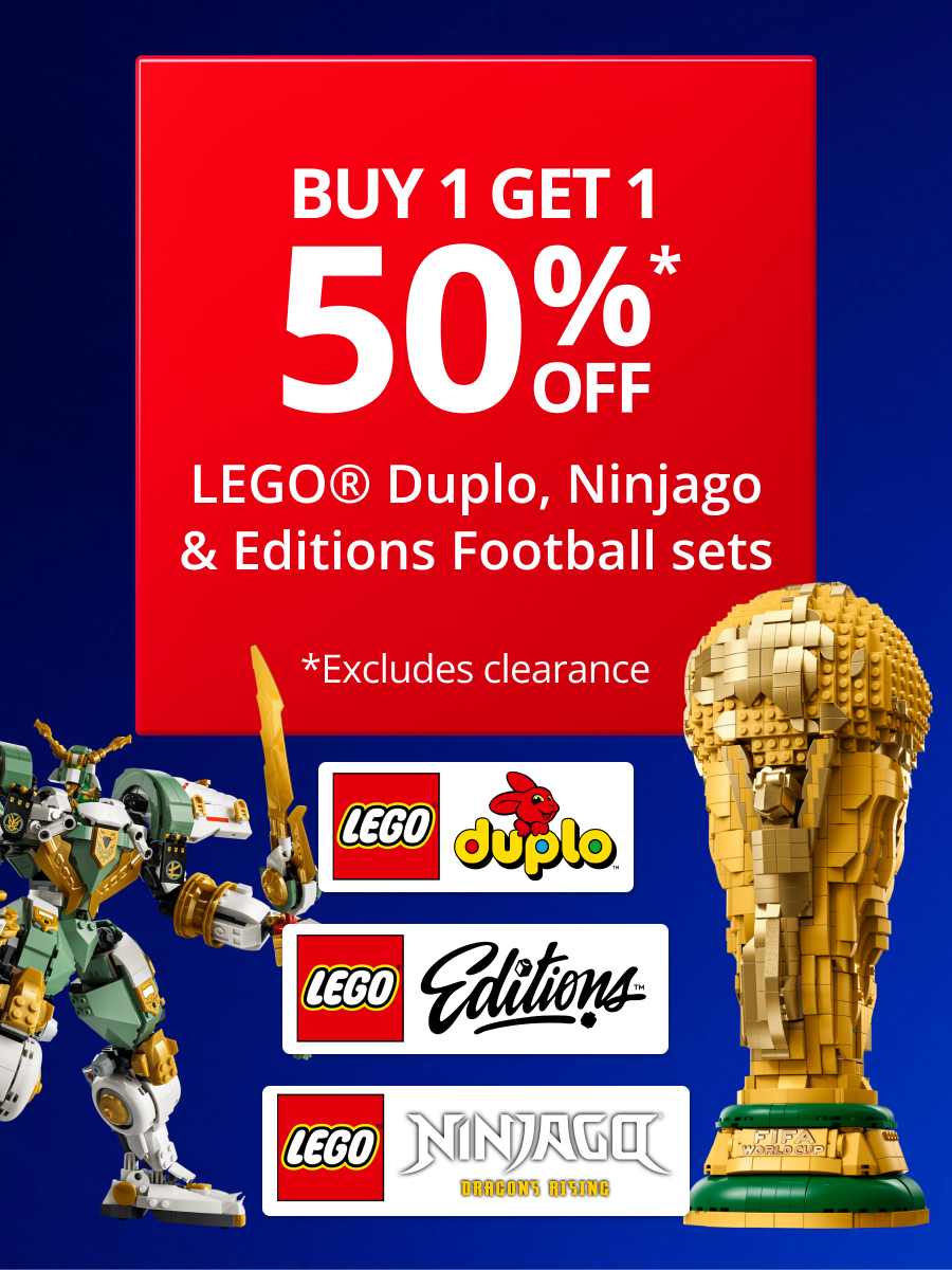 Buy 1 Get 1 50% Off Selected LEGO sets 