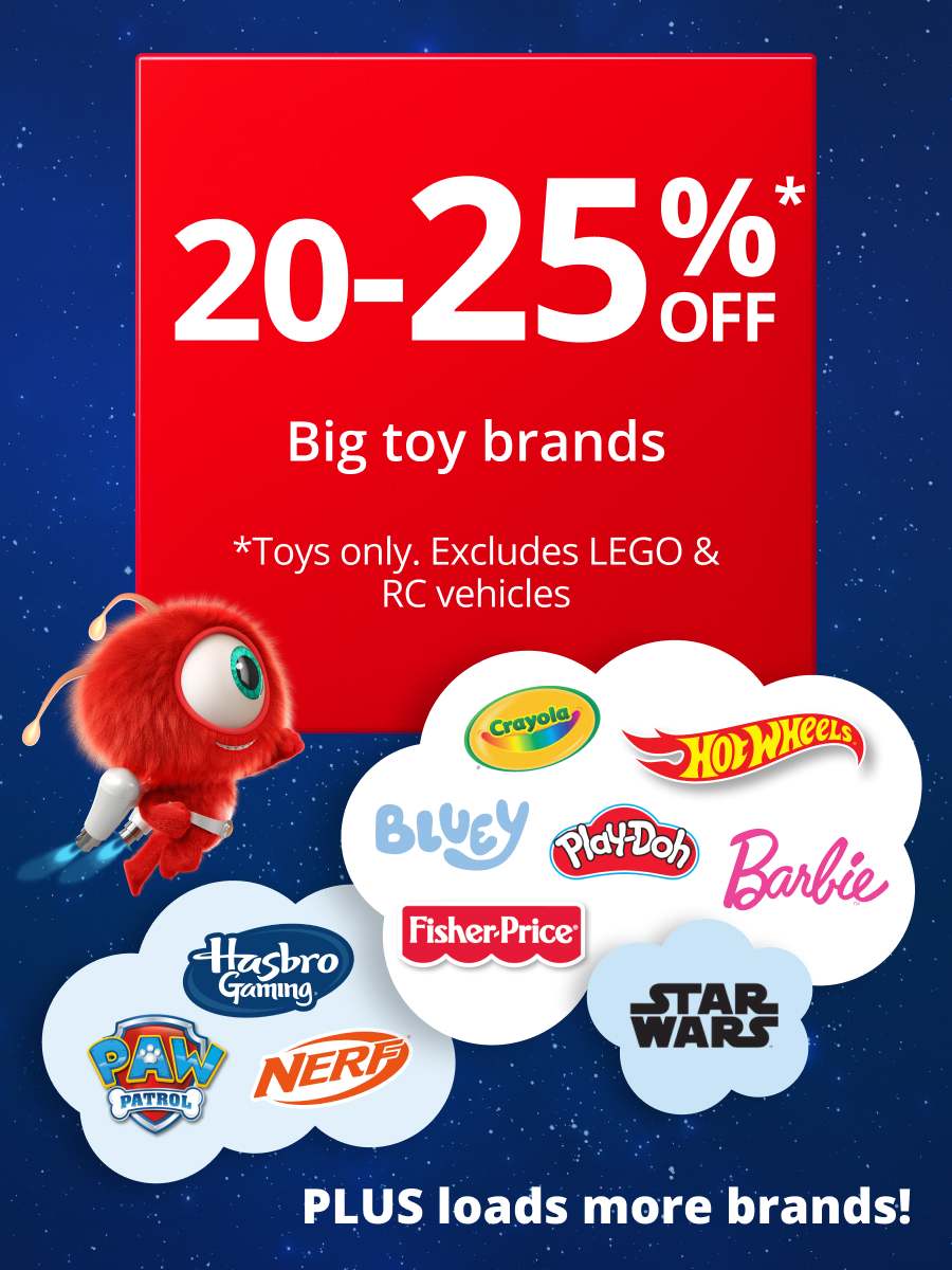 20-25% Off Big Toy Brands 