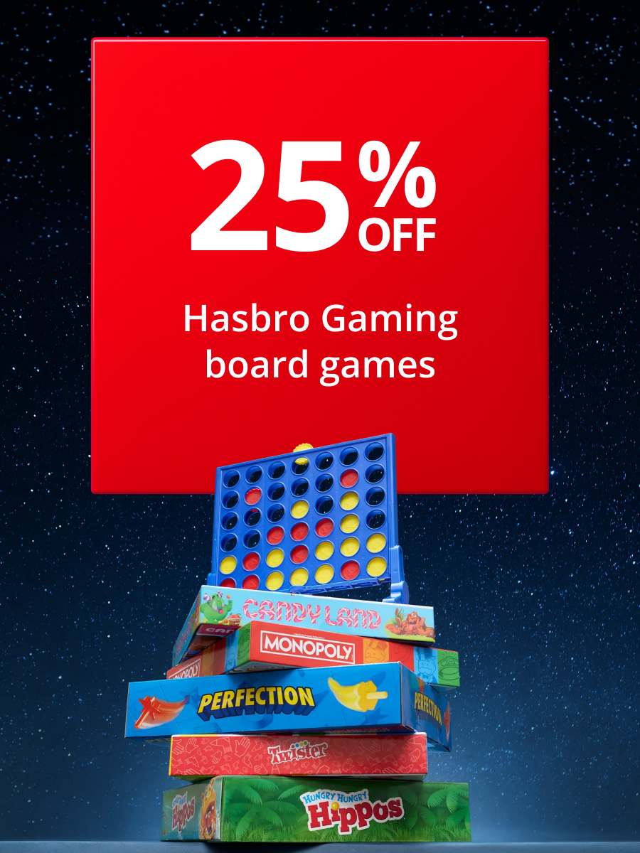25% Off Hasbro Gaming Board Games 