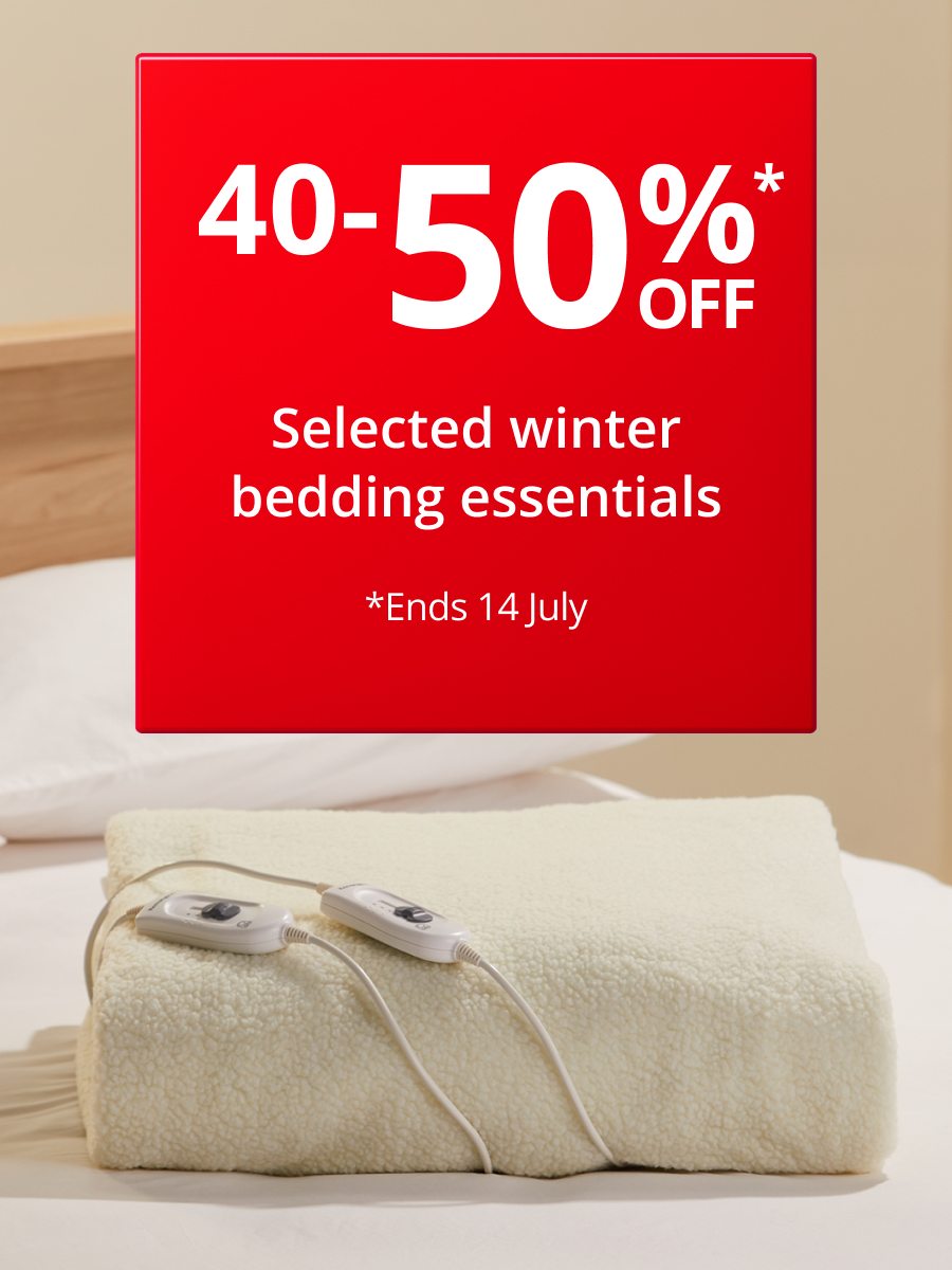 40-50% Off Selected Winter Bedding Essentials 