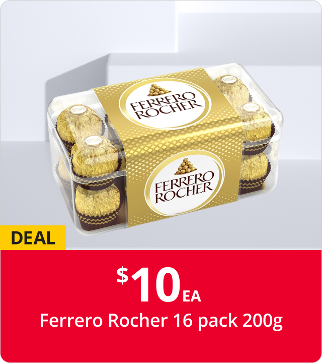 $10 EA Ferrero Rocher 16 Pack 200g