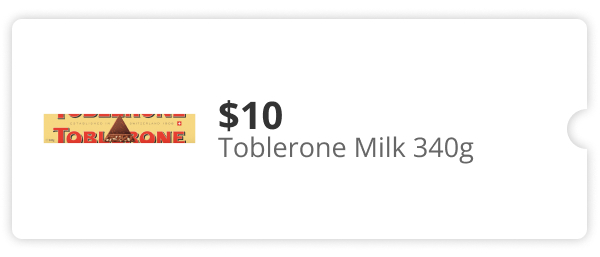 $10 Toblerone Milk 340g