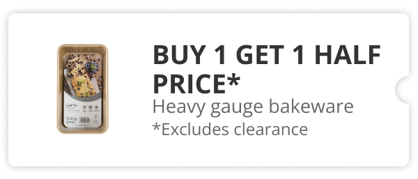 Buy 1 Get 1 Half Price Heavy Gauge Bakeware