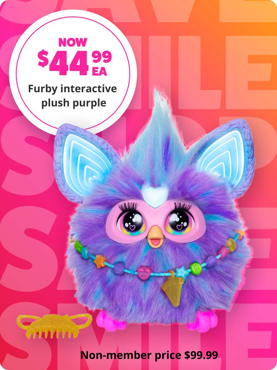Now $44.99 Furby Interactive Plush Purple