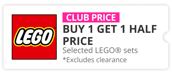 Buy 1 Get 1 Half Price Selected Lego Sets 