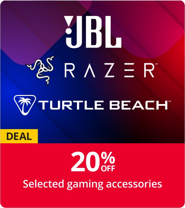 20% off Selected JBL, RAZER Turtle Beach Gaming Accessories
