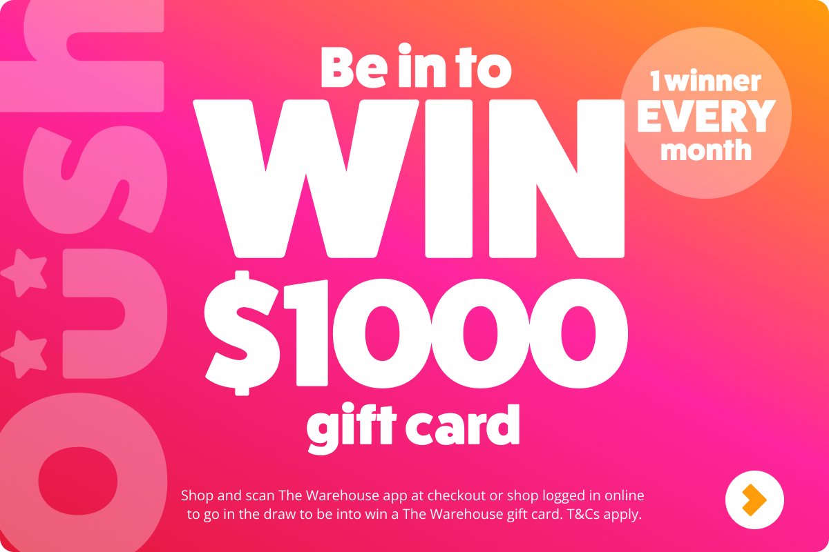 Be in to win $1000 monthly gift card with Warehouse Club 