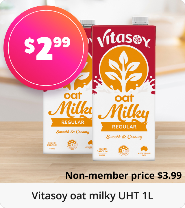 2.99 Vitasoy oat milky UHT 1L