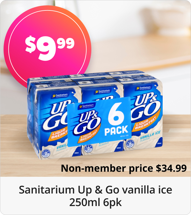 Sanitarium Up & Go Protein Vanilla 250ml 6pk