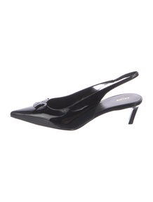 Patent Leather Slingback Pumps