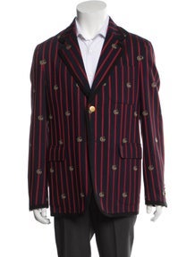 Double G Logo Wool Blazer