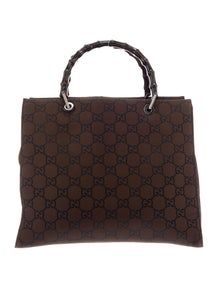 GG Nylon Top Handle Bag