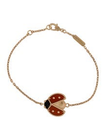 Lucky Spring Bracelet, Open Wings Ladybug