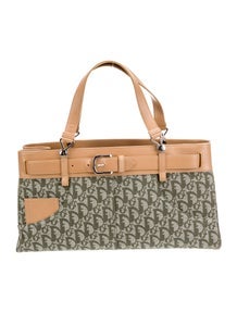 Oblique Jacquard Top Handle Bag Vintage