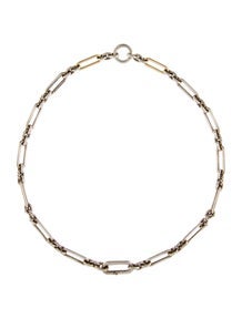 Two-Tone Lexington Chain Necklace