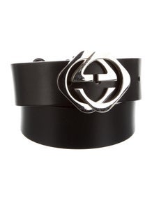 Interlocking G Logo Leather Waist Belt