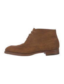 Suede Lace-Up Boots