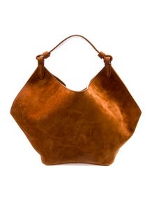 Suede Top Handle Bag