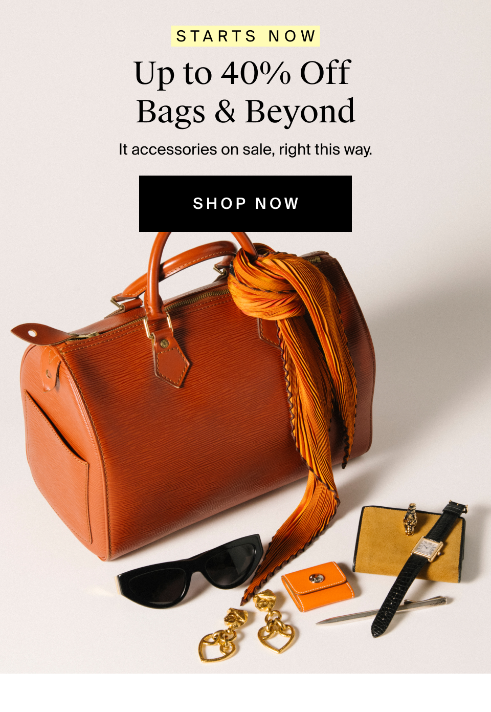 Up to 40% Off Bags & Beyond