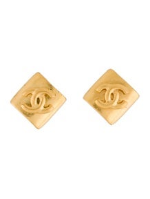 Vintage CC Clip-On Earrings