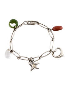 Multi-Stone Five-Charm Bracelet