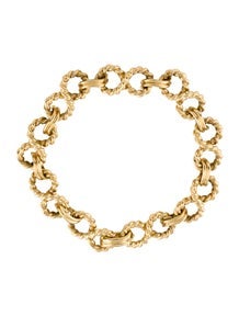 Vintage 18K Infinity Link Bracelet