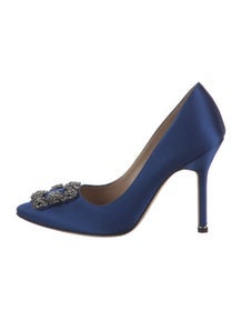 Satin Crystal Embellishments Pumps w/ Tags