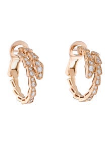 18K Serpenti Viper Hoop Earrings