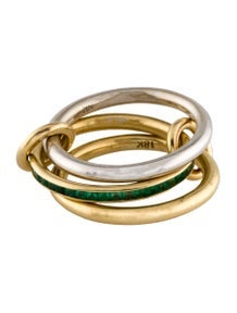 18K Emerald Petunia Band