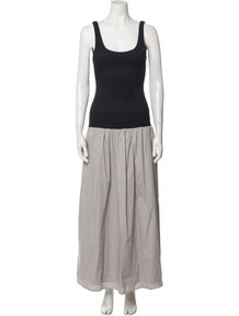 Scoop Neck Long Dress