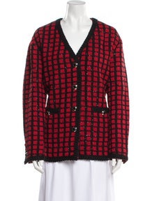 2019 Plaid Print Blazer