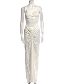 Cowl Neck Long Dress