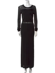 Crew Neck Long Dress