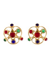 Vintage Gripoix Clip-On Earrings