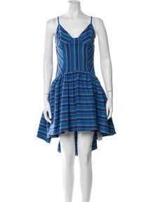 Striped Midi Length Dress