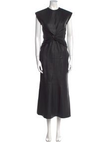 Leather Long Dress