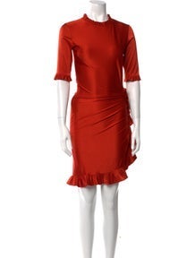 Crew Neck Mini Dress