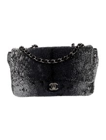 Medium Sequin Single Flap Bag