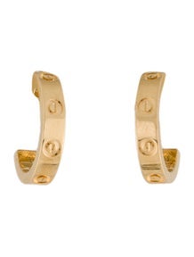 Small LOVE Hoop Earrings