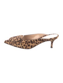 Ponyhair Animal Print Mules