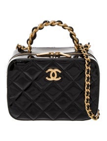 Patent Quilted Vanity Case