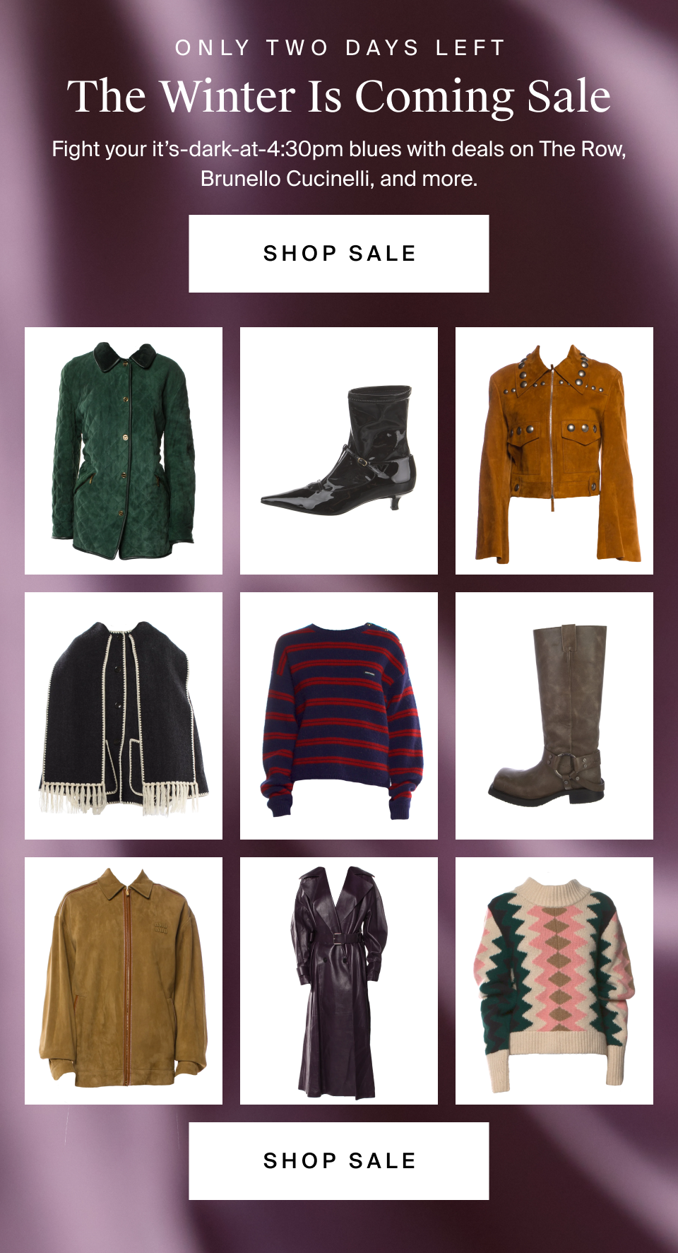 The Winter Is Coming Sale