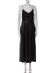 Lambskin Long Dress